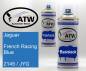 Preview: Jaguar, French Racing Blue, 2145 / JYG: 400ml Sprühdose + 400ml Klarlack - Set, von ATW Autoteile West.
